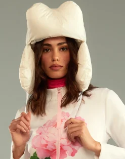 Cynthia Rowley Cloud Trapper Hat White Sale