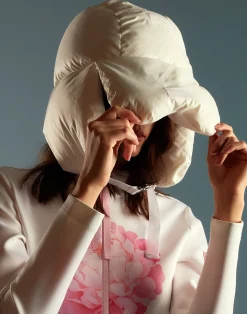 Cynthia Rowley Cloud Trapper Hat White Sale