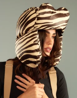 Cynthia Rowley Cloud Trapper Hat ZEBRA Discount