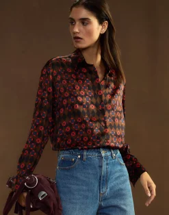 Cynthia Rowley Collectible Silk Shirt GEOBLRD Fashion