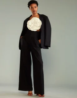 Cynthia Rowley Corset Waist Pants BLACK Online