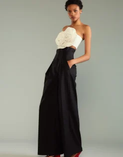 Cynthia Rowley Corset Waist Pants BLACK Online