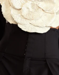 Cynthia Rowley Corset Waist Pants BLACK Online