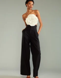 Cynthia Rowley Corset Waist Pants BLACK Online