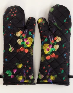 Cynthia Rowley CR x Kit Quilted Oven Mitt BLACK Discount