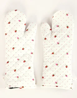Cynthia Rowley CR x Kit Quilted Oven Mitt White Fashion