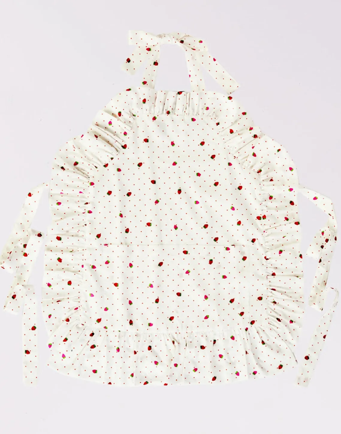 Cynthia Rowley CR x Kit Ruffle Apron White Sale