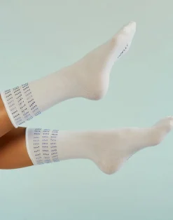 Cynthia Rowley Crystal Sport Socks WTBLU Clearance