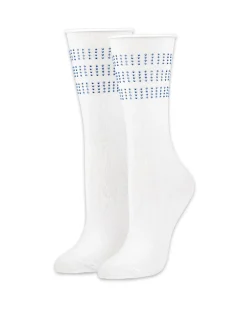 Cynthia Rowley Crystal Sport Socks WTBLU Clearance