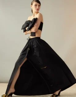 Cynthia Rowley Cupid's Bow Bandeau BLACK New