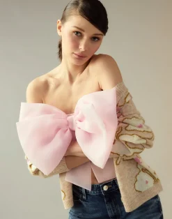 Cynthia Rowley Cupid's Bow Bandeau PINK Discount