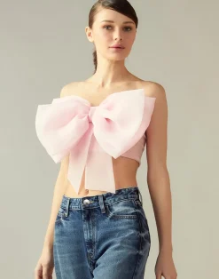 Cynthia Rowley Cupid's Bow Bandeau PINK Discount