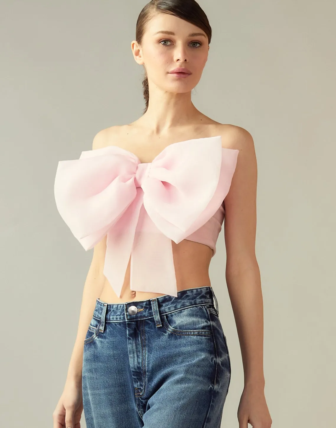 Cynthia Rowley Cupid's Bow Bandeau PINK Discount