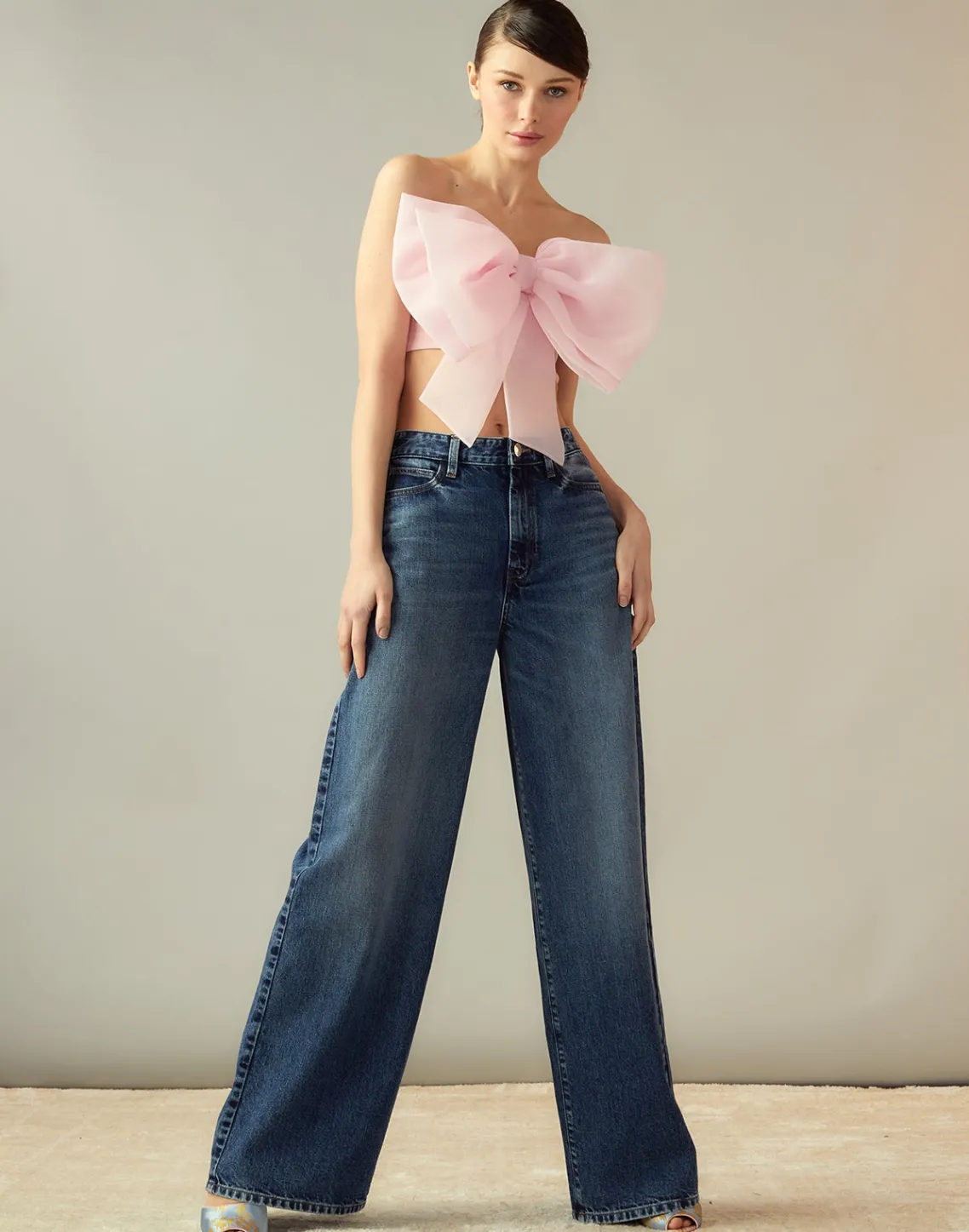 Cynthia Rowley Cupid's Bow Bandeau PINK Discount