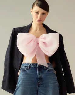 Cynthia Rowley Cupid's Bow Bandeau PINK Discount