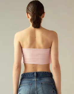 Cynthia Rowley Cupid's Bow Bandeau PINK Discount