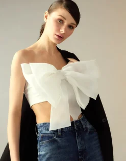 Cynthia Rowley Cupid's Bow Bandeau White Fashion