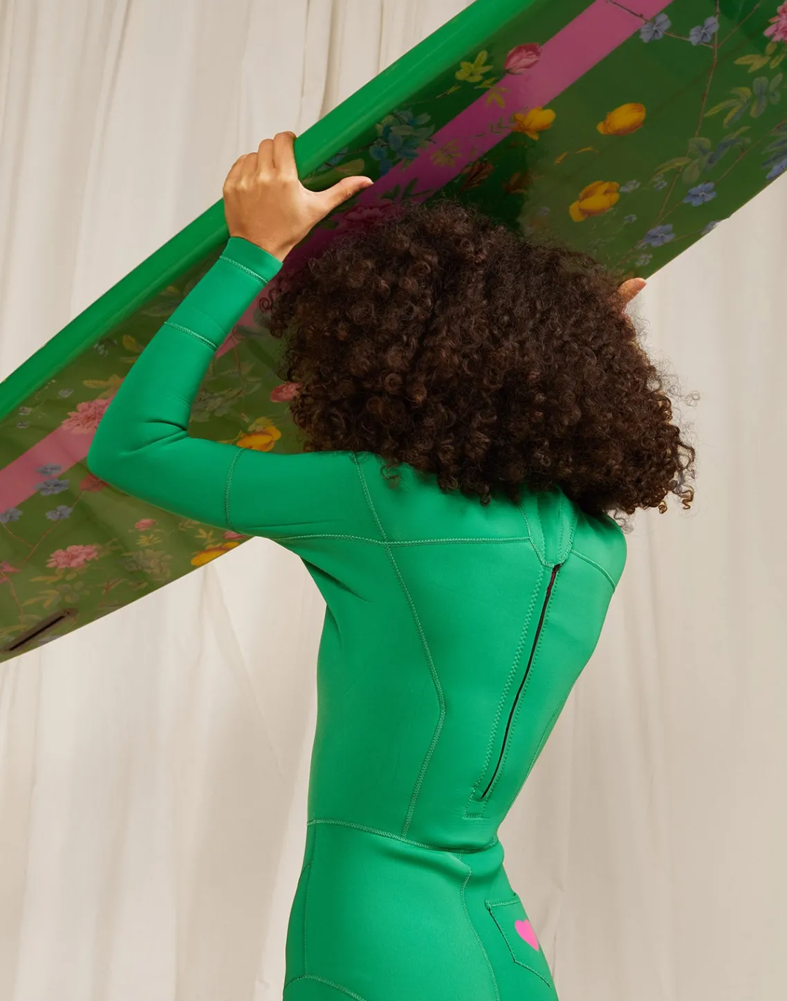 Cynthia Rowley Custom 7' Surfboard - Green Garden Floral Hot