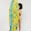 Cynthia Rowley Custom 7' Surfboard - Yellow Garden Floral Online