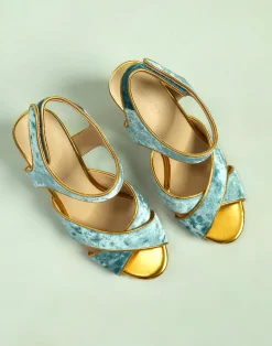 Cynthia Rowley Date Night Heels BLUE Discount