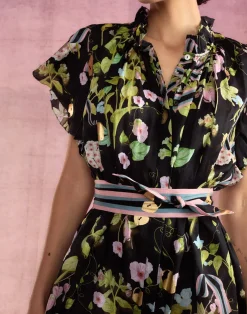 Cynthia Rowley Dawn Dress BLKMT Discount