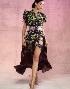 Cynthia Rowley Dawn Dress BLKMT Discount