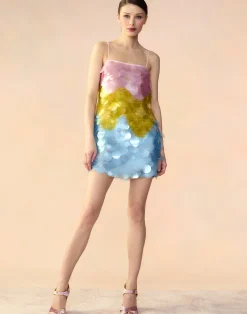 Cynthia Rowley Daylight Disco Dress PNKYLW Best