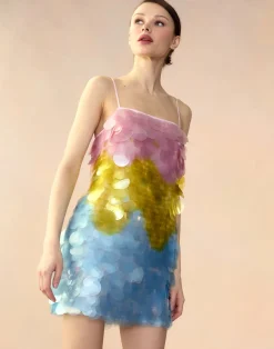 Cynthia Rowley Daylight Disco Dress PNKYLW Best