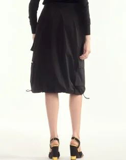 Cynthia Rowley Deep Pockets Skirt BLACK Fashion