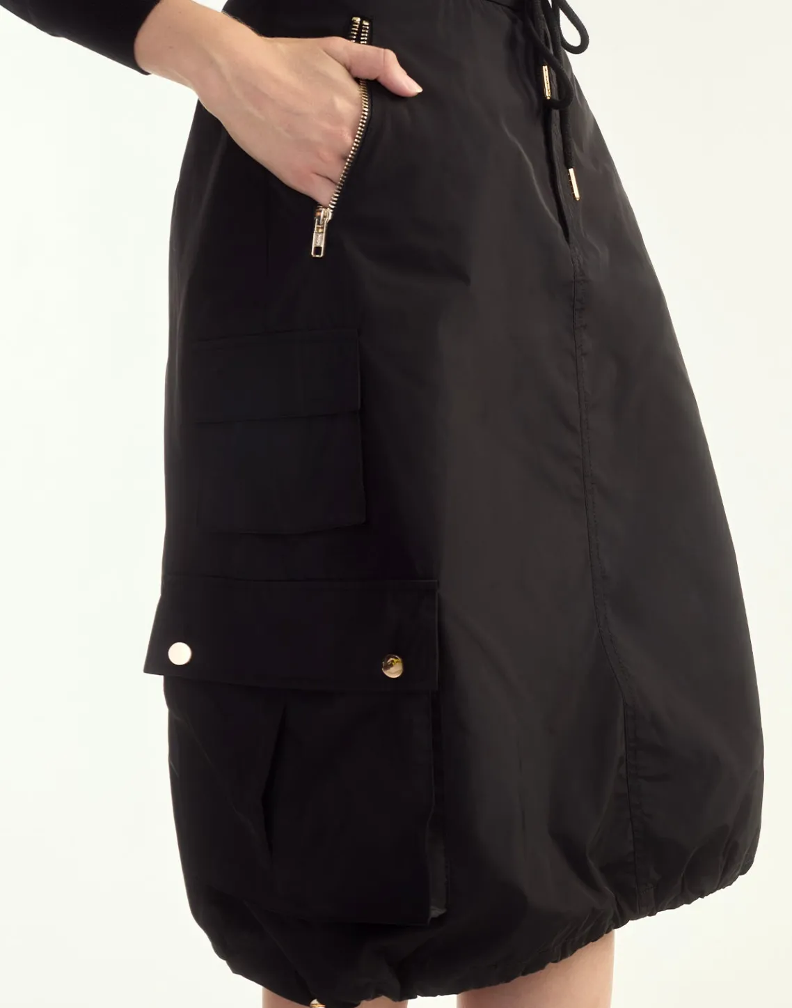 Cynthia Rowley Deep Pockets Skirt BLACK Fashion