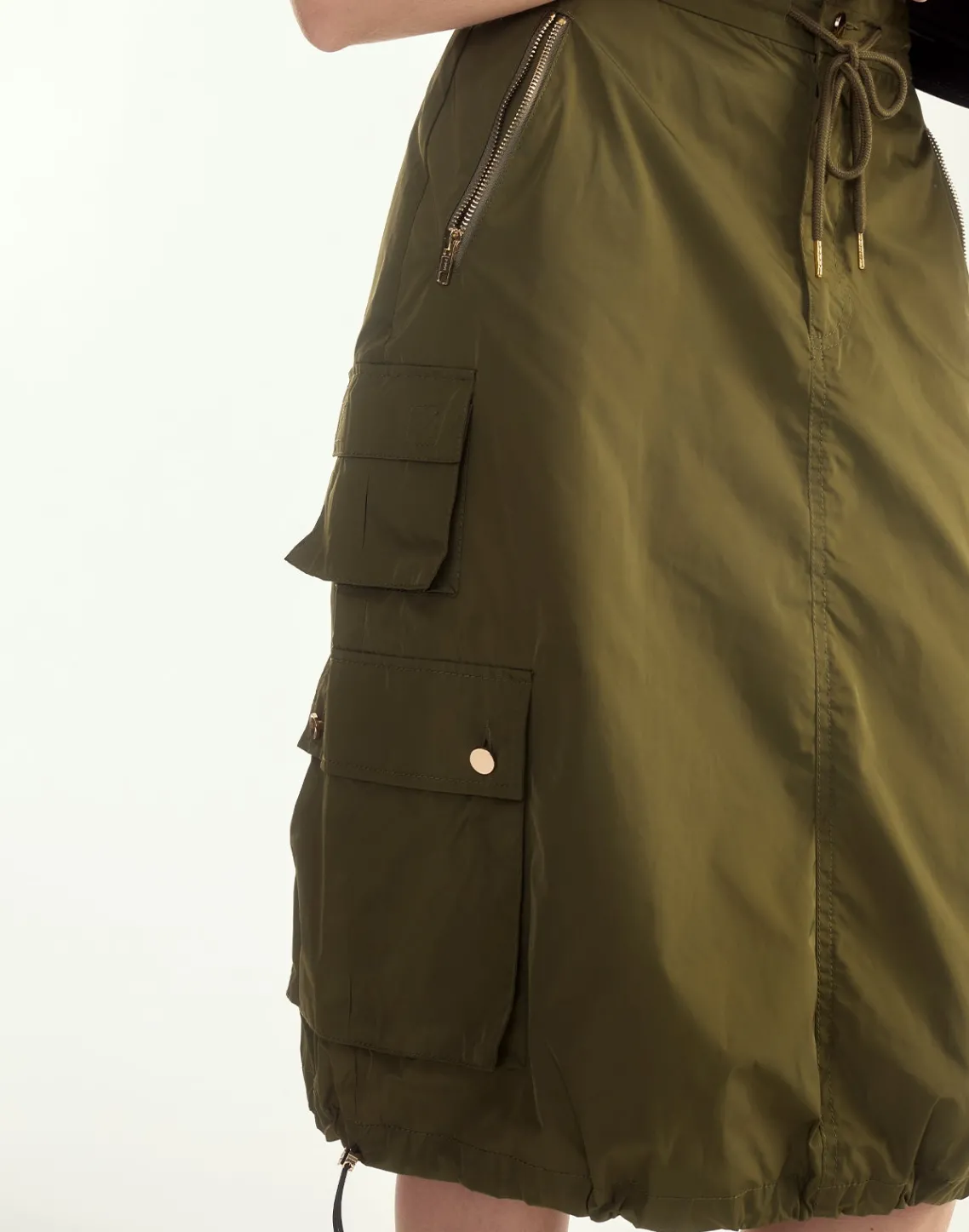 Cynthia Rowley Deep Pockets Skirt DRKGR New