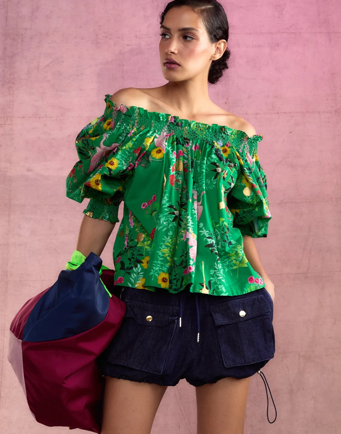 Cynthia Rowley Cargo Shorts Denim Outlet