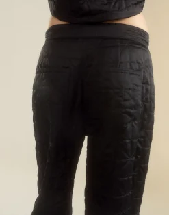 Cynthia Rowley Downtown Quilted Horseshoe Pant BLACK Sale