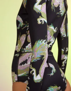 Cynthia Rowley Dragon Wetsuit BLKMT Clearance