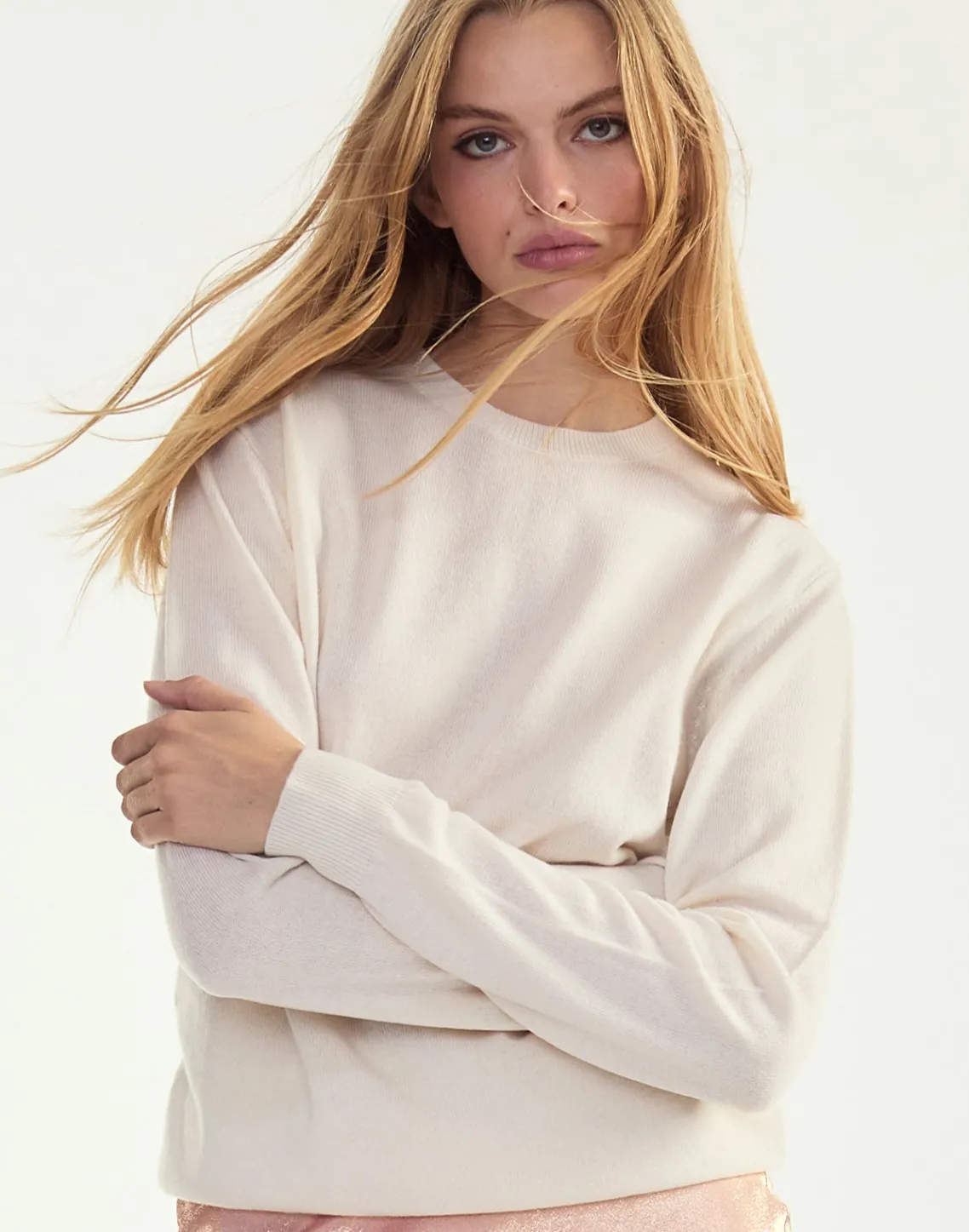 Cynthia Rowley Elea Wool Cashmere Sweater White Best