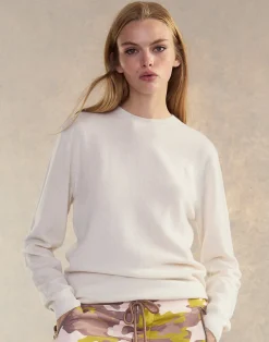 Cynthia Rowley Elea Wool Cashmere Sweater White Best