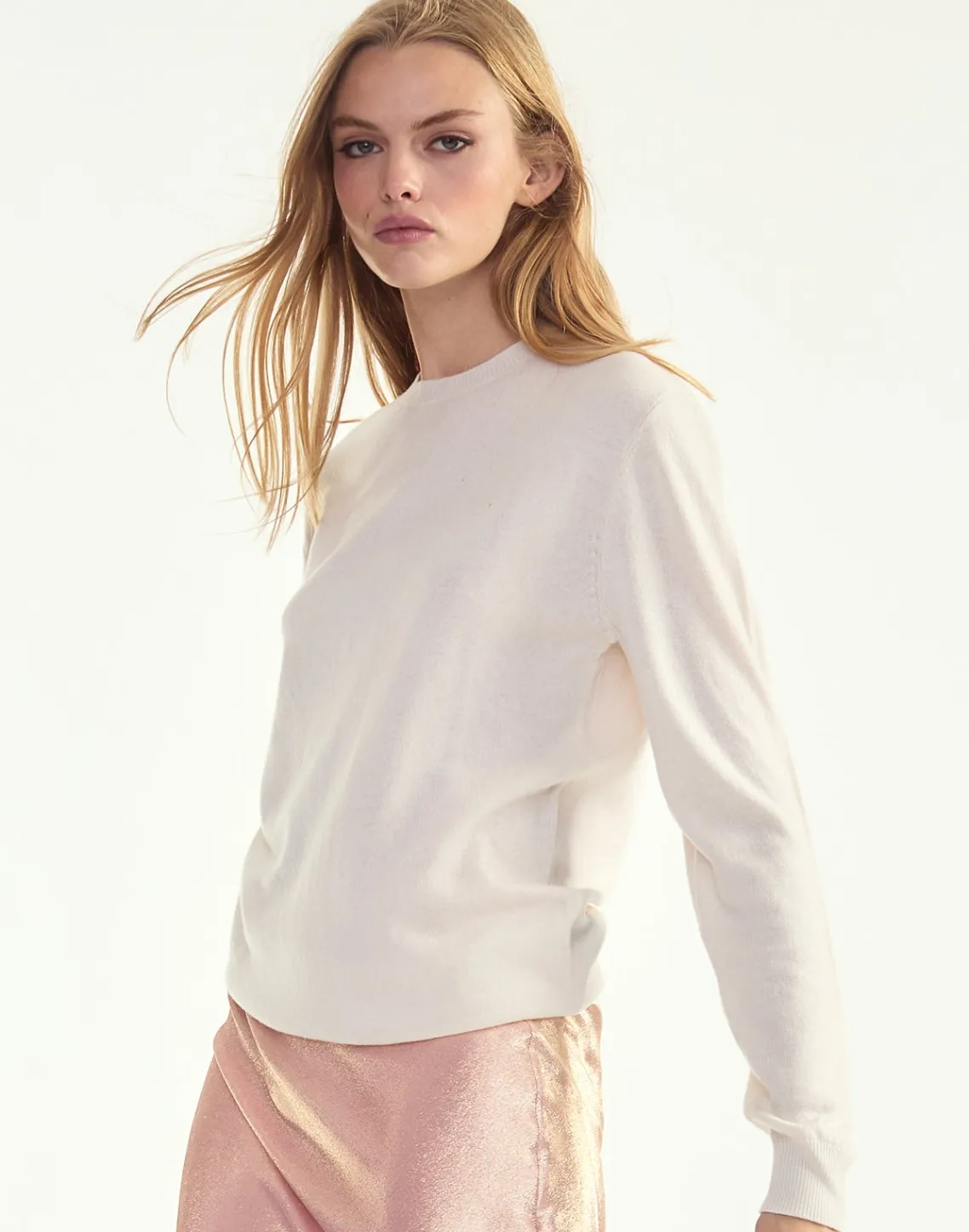Cynthia Rowley Elea Wool Cashmere Sweater White Best