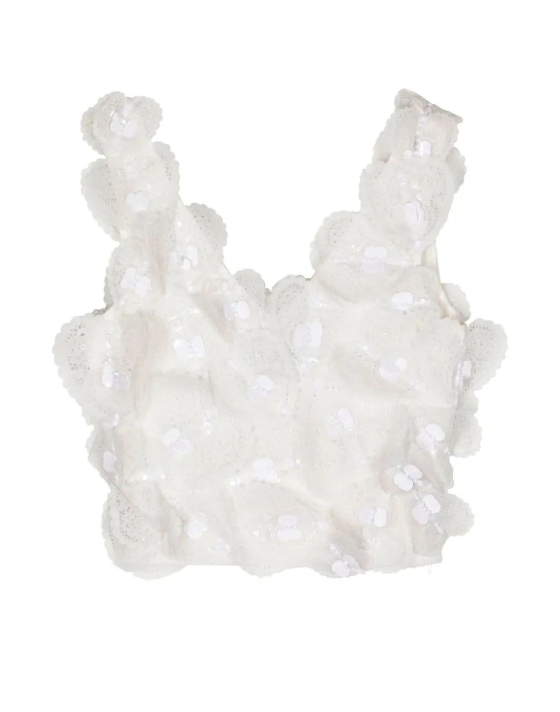 Cynthia Rowley Elle Embellished Hearts Top White Online