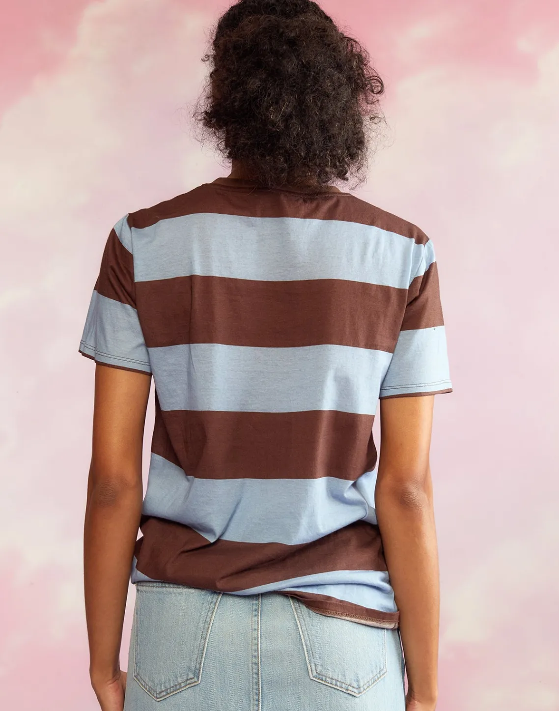 Cynthia Rowley Everyday Striped Tee BLUBRW Best