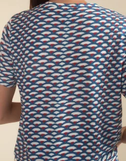 Cynthia Rowley Fanfare Tee NVYWHT Clearance