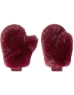 Cynthia Rowley Faux Fur Oversized Mittens BRGDY Fashion
