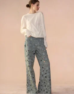 Cynthia Rowley Flora Cutout Jeans LGHWSH Best