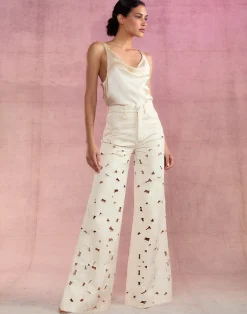 Cynthia Rowley Flora Cutout Jeans NATRL Best