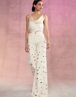 Cynthia Rowley Flora Cutout Jeans NATRL Best