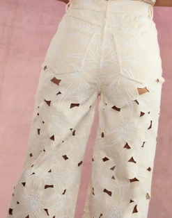 Cynthia Rowley Flora Cutout Jeans NATRL Best