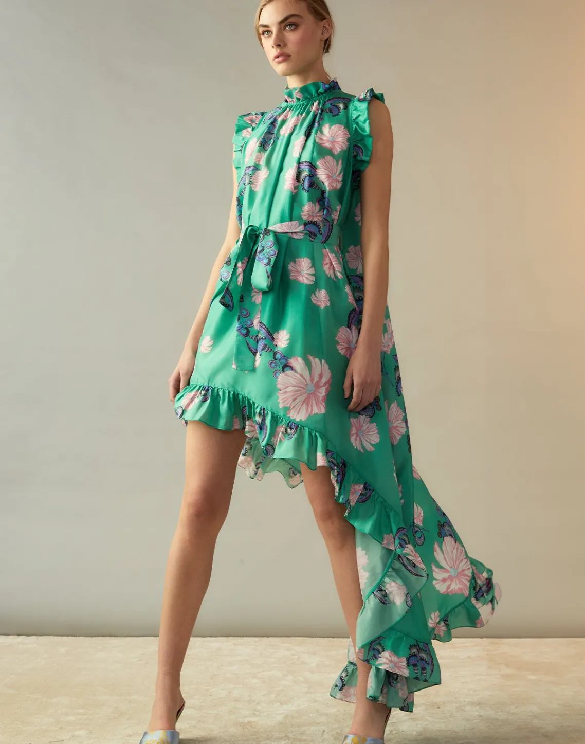 Cynthia Rowley Garden of Eden Dress GRNFL Hot