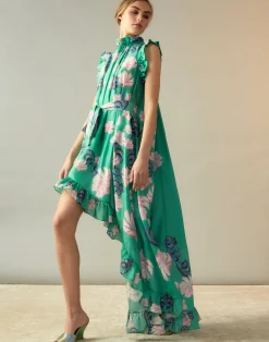 Cynthia Rowley Garden of Eden Dress GRNFL Hot