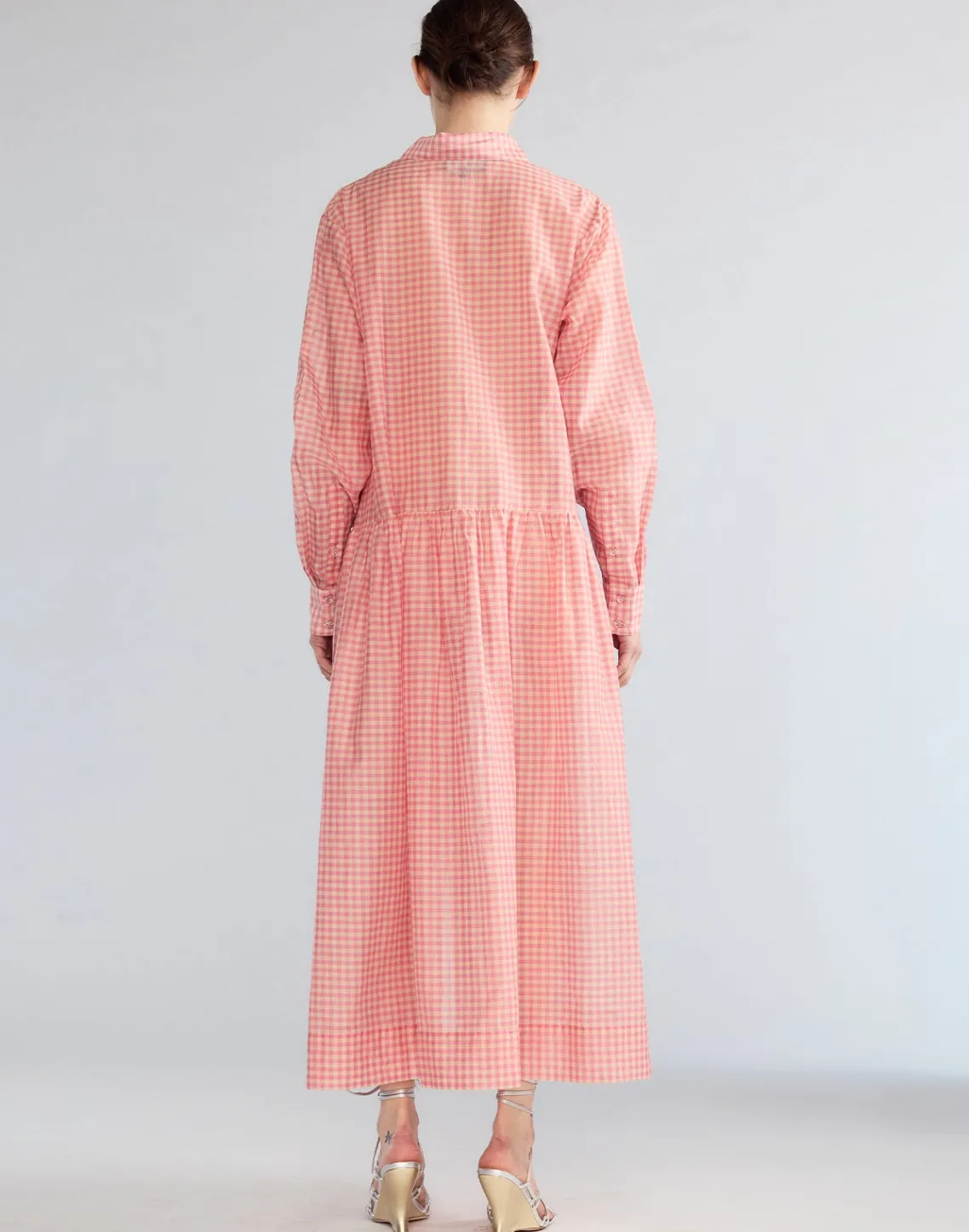 Cynthia Rowley Geneva Silk Cotton Shirt Dress PNKGNH Outlet