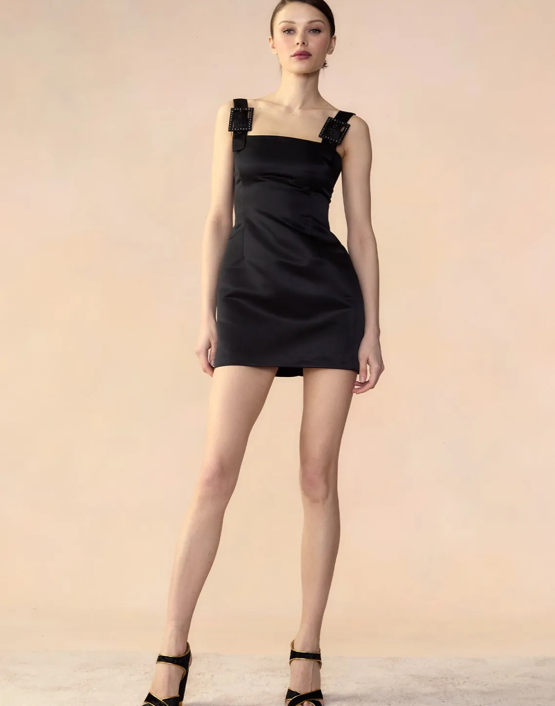 Cynthia Rowley Gigi Satin Dress BLACK Fashion
