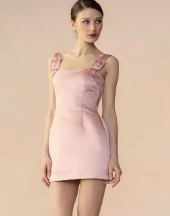 Cynthia Rowley Gigi Satin Dress MAUVE Discount